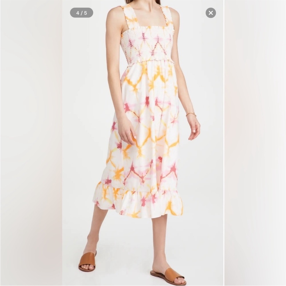Rails Rumi Medium Tie Dye summer midi Dress